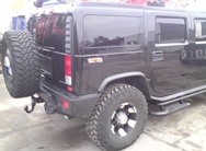 hummer mit autosonnenschutzfolien beklebt