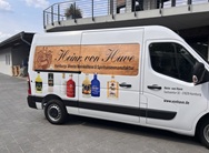 Fahrzeugbeschriftung von Folien Fischer in Bergedorf für Heinr. von Have mit Spirituosenwerbung, gesehen in Wentorf, Reinbek, Glinde, Geesthacht und Schwarzenbek