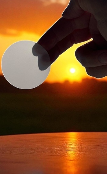 Weiße LED Diffusorfolie für gleichmäßige Lichtverteilung bei Sonnenuntergang